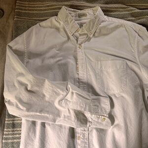 J. Crew White Oxford Shirt